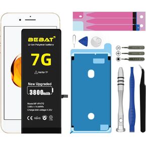Replacement for iPhone 7 Battery, 3800mAh High Capacity Li-ion Polymer Replacement Battery for Model (A1660 A1778 A1779) with Professional Repair Tool Kits in Saudi Arabia