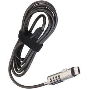 قفل USB للكمبيوتر المحمول ومكتب الكمبيوتر المحمول قفل كلمة مرور الكمبيوتر المحمولة للأجهزة الرقمية جهاز أمان مضاد للسرقة للسفر العالمي الاستخدام الأسود in Kuwait