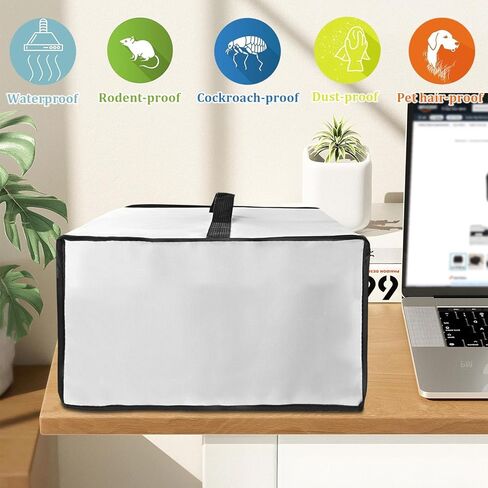 Dust Cover for Brother HL-L3300CDW/HL-L3290CDW Wireless Color Laser Printer, Heavy-Duty Waterproof Anti-Static Dustproof Printer Cover Case(19.3×18.9×13.8in) (Black) in Saudi Arabia