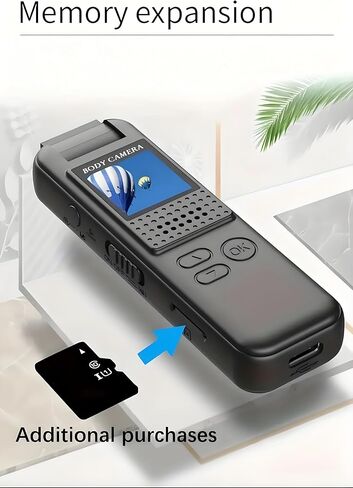 Lancoon 1080p Mini Body Camera يمكن ارتداؤها مع مقطع مغناطيسي 180 درجة عدسة دوارة 128 جيجا بايت الدعم 7H تسجيل LED مصابيح LED لتلبية النشاط في الهواء الطلق للدراجة in Kuwait