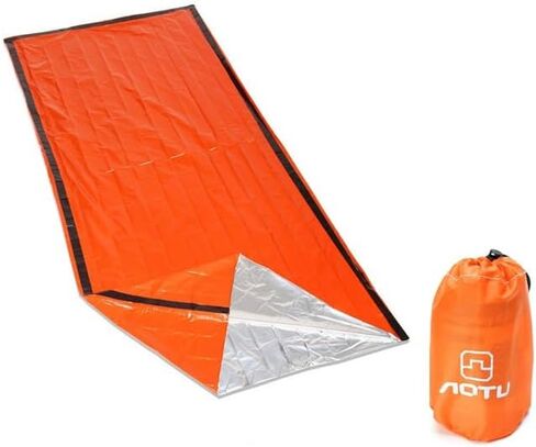 أكياس النوم في حالات الطوارئ - Mylar Thermal Survival Bivy Sack للتخييم في الهواء الطلق والمشي لمسافات طويلة والإسعافات الأولية in Saudi Arabia