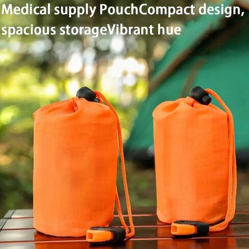 أكياس النوم في حالات الطوارئ - Mylar Thermal Survival Bivy Sack للتخييم في الهواء الطلق والمشي لمسافات طويلة والإسعافات الأولية in Saudi Arabia