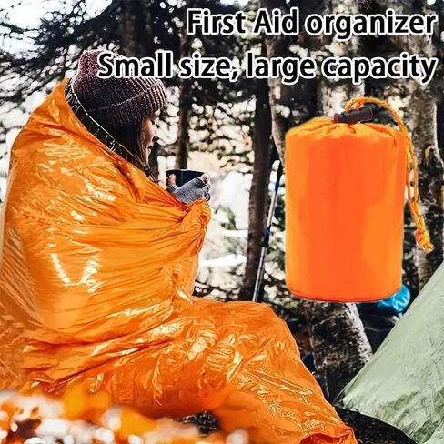 أكياس النوم في حالات الطوارئ - Mylar Thermal Survival Bivy Sack للتخييم في الهواء الطلق والمشي لمسافات طويلة والإسعافات الأولية in Saudi Arabia