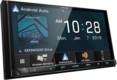 Kenwood DMX906S 6.95 بوصة مستقبل الوسائط الرقمية Wired/Wireless Carplay/A.Auto (متجدد) in Saudi Arabia