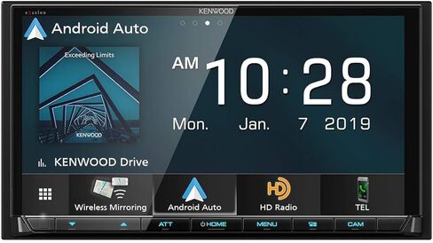 Kenwood DMX906S 6.95 بوصة مستقبل الوسائط الرقمية Wired/Wireless Carplay/A.Auto (متجدد) in Saudi Arabia
