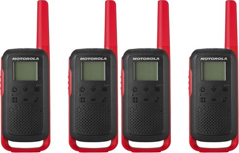 Motorola Solutions, Portable FRS, T210, Talkabout, Two-Way Radios, Rechargeable, 22 Channel, 20 Mile, Black W/Red, 2 Pack in Saudi Arabia