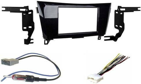 Double Din Dash Kit for Nissan for Rogue 2014-2017 for Rogue Select 2014-2015 for Rogue Sport 2017-2018 Wire Harness and in Saudi Arabia