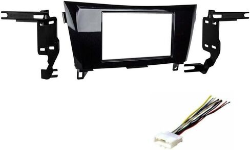 Double Din Dash Kit for Nissan for Rogue 2014-2017 for Rogue Select 2014-2015 for Rogue Sport 2017-2018 Wire Harness and in Saudi Arabia