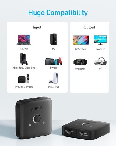 Anker HDMI Switch HDMI Cable 8K@60Hz in Kuwait