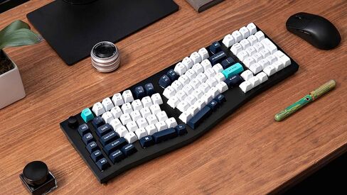 Keychron Q13 Max Alice Layout QMK Wireless Custom Ergonomic Mechanical Keyboard with 3-Mode BT5.2/2.4GHz/USB-C, Hot Swappable PBT Keycaps, RGB Backlight, Red Switch & Knob for MacOS & Windows, Q13M-M1 in Saudi Arabia