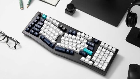 Keychron Q13 Max Alice Layout QMK Wireless Custom Ergonomic Mechanical Keyboard with 3-Mode BT5.2/2.4GHz/USB-C, Hot Swappable PBT Keycaps, RGB Backlight, Red Switch & Knob for MacOS & Windows, Q13M-M1 in Saudi Arabia