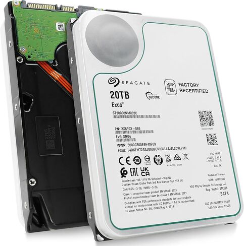 Seagate Exos 20tb 7.2k RPM SATA 6GB/S 3.5in Enterprise HDD ST20000NM002C in Saudi Arabia