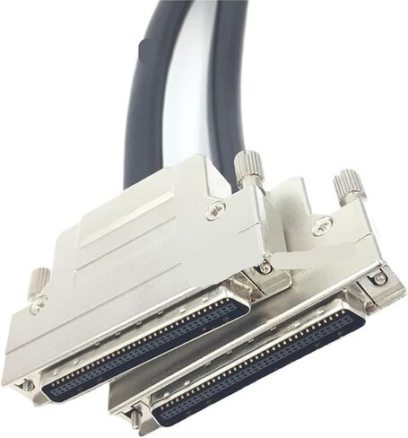SCSI Cable CN68 Male/Male Data Cable SCSI68P Connection Cable 68 Core Cable Large 68 Cable Screw Type(1.5M) in Saudi Arabia