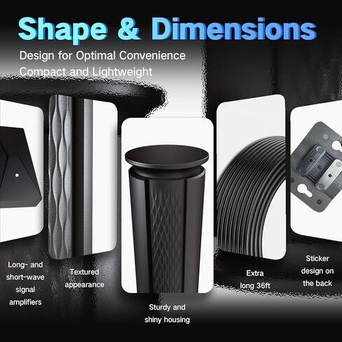 2025 Upgraded TV Antenna Up 2200+ Miles Range, Digital Best Antenna for Smart Tv Indoor/Outdoor 4k Local Channels, Amplified HDTV Antenna Long Range with Amplifier Signal Booster/Thic Cable (Large) in Saudi Arabia