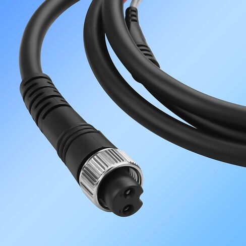 CERRXIAN 5FT Electric Fishing Reel Battery Power Cable,2PIN Electric Fishing Reel Power Cable,500/800MJ Electric Stranded Wire in Saudi Arabia