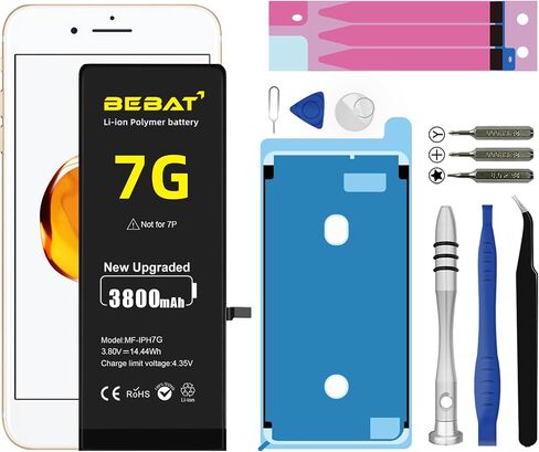 Replacement for iPhone 7 Battery, 3800mAh High Capacity Li-ion Polymer Replacement Battery for Model (A1660 A1778 A1779) with Professional Repair Tool Kits in Kuwait