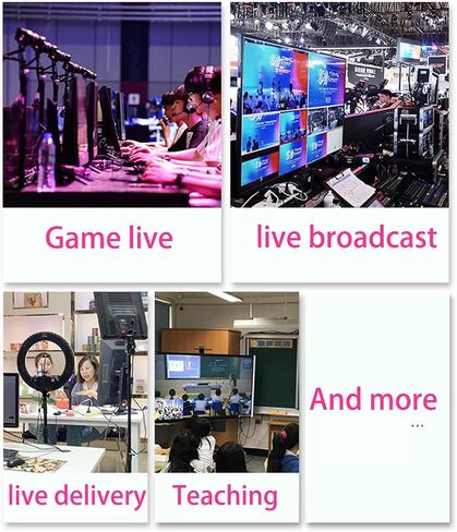 Live Streaming Video Mixer ، 4 HDMI 4 قناة إدخال الفيديو تبديل 2 الإخراج HDMI Switcher ، دعم 1080p@60Hz ، HDCP 1.4 ، دفق خلاط الصوت الرقمي in Kuwait