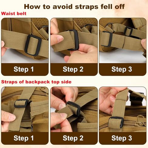 حقيبة ظهر تكتيكية للرجال العسكري الصغير Molle Backpack 30L Assault Pack Backpack for Hiking Camping Travel Fishing Outdoors (Black) in Kuwait