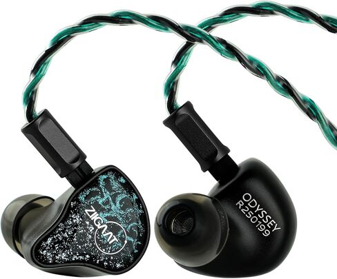Linsoul Ziigaat X Hangout. الصوت: Odyssey 2 in Ear Monitor ، 1DD + 3BA Hybrid IEM ، Hifi Wired Earbuds ، محايدة مع ضبط الباص الفرعي ، مع قذيفة الألومنيوم وكابلات OFC للمهندسين الصوتيين الموسيقيين in Saudi Arabia