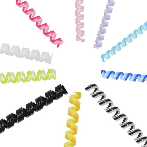 Bewudy10Pcs Spiral Cable Protector, Spiral Cord Protector Multicolored Cord Protective Cable Sleeves Phone Charge Cables from Pets No Chew Data Cables Protective in Saudi Arabia