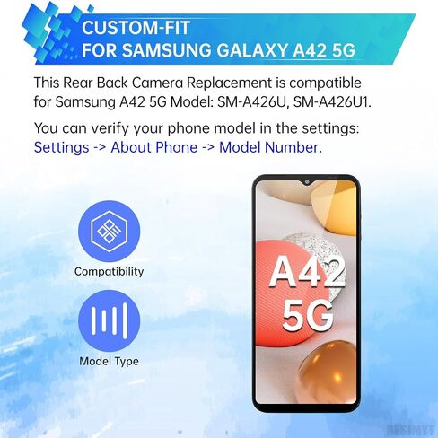 for Samsung Galaxy A42 5G Back Camera Replacement Rear Main Camera Module Part Repair for Galaxy a42 5g SM-A426U SM-A426U1 in Saudi Arabia