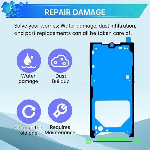 3pcs شاشة مقاومة للماء الشاشة الختم لماشية ل Samsung Galaxy S22 Ultra مقاومة للماء ملصق ملصق شريط اللصق لاصق الغراء Samsung S22 Ultra SM-S908U SM-S908U1 in Saudi Arabia