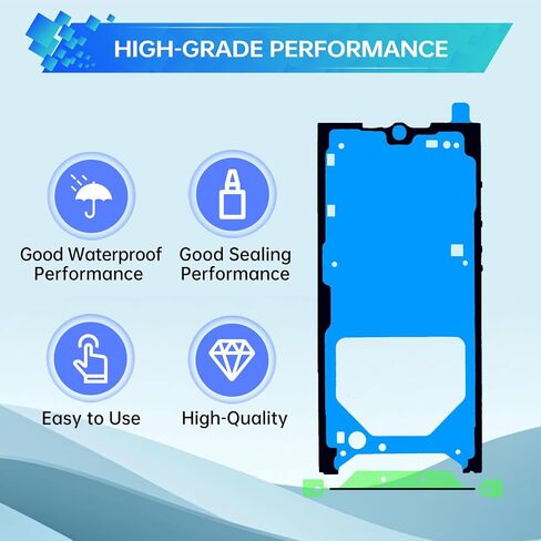 3pcs شاشة مقاومة للماء الشاشة الختم لماشية ل Samsung Galaxy S22 Ultra مقاومة للماء ملصق ملصق شريط اللصق لاصق الغراء Samsung S22 Ultra SM-S908U SM-S908U1 in Saudi Arabia