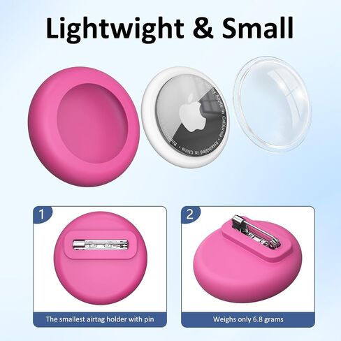 4 Pack Apple AirTag Holder for Kids Hidden Case, Silicone Waterproof Air Tag Holder with Invisible Pin, Anti-Lost, for Children, Elderly, Pets, Luggage & Clothing (Black+Dark Green+Violet+Rose Red) in Saudi Arabia