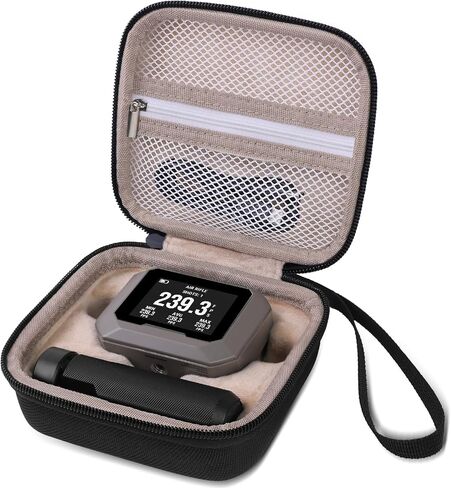 Carrying Case for Garmin Xero C1 Pro Chronograph Ballistic Range Shooting, Custom-Insert Storage Holder with Mesh Pocket for USB Cable, Charging Adapter (Orange) in Saudi Arabia
