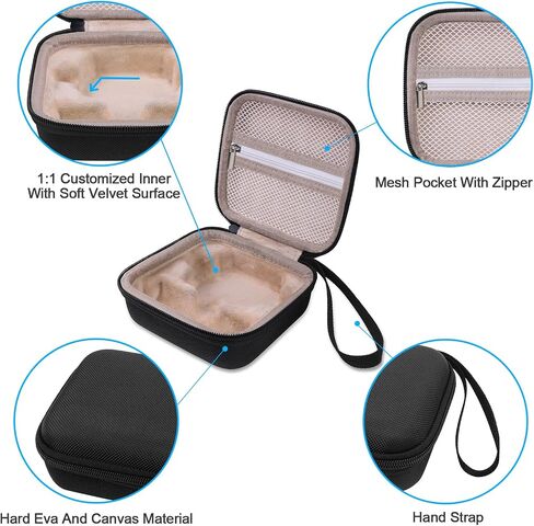 Carrying Case for Garmin Xero C1 Pro Chronograph Ballistic Range Shooting, Custom-Insert Storage Holder with Mesh Pocket for USB Cable, Charging Adapter (Orange) in Saudi Arabia