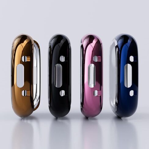 واقي شاشة TPU الناعم متوافق مع Fitbit Versa 4 Smartwatch ، تغطية كاملة مقاومة لللمس مقاومة للخدش في Fitbit Versa 4 ، Silver Watch in Kuwait