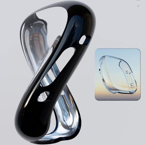 واقي شاشة TPU الناعم متوافق مع Fitbit Versa 4 Smartwatch ، تغطية كاملة مقاومة لللمس مقاومة للخدش في Fitbit Versa 4 ، Silver Watch in Kuwait