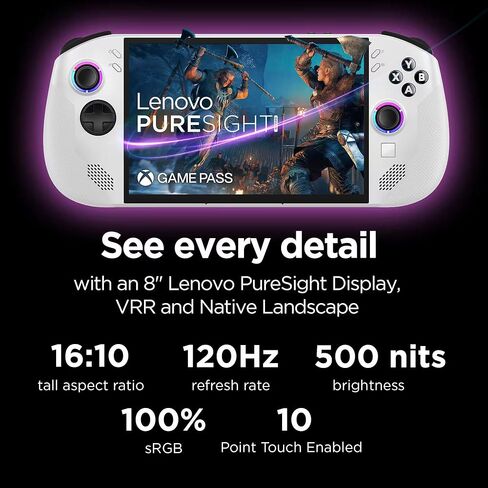 Legion Go S 8" 120Hz Gaming Handheld - AMD Ryzen Z2 Go - WindowsOS - 32 GB with 1 TB SSD - Windows in Saudi Arabia