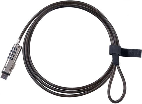 قفل USB للكمبيوتر المحمول ومكتب الكمبيوتر المحمول قفل كلمة مرور الكمبيوتر المحمولة للأجهزة الرقمية جهاز أمان مضاد للسرقة للسفر العالمي الاستخدام الأسود in Kuwait
