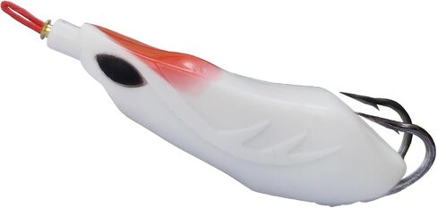 HADORAM Electronic Vibration Frog Topwater Ray Frog USB Rechargeable LED Light Fishing Lures Artificial Soft Bait Realistic Prop Floating Bait with Weedless Hooks for Bass Trout Snakehead in Saudi Arabia