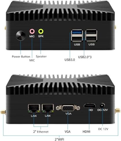 2023 4G RAM+ 2T HDD MINI Gaming PC VGA HMDI 1.4 OUTPUT OUTPORT BLUCTION 60000+ PLACK مع 2 USB Gamepads Game Associal in Saudi Arabia