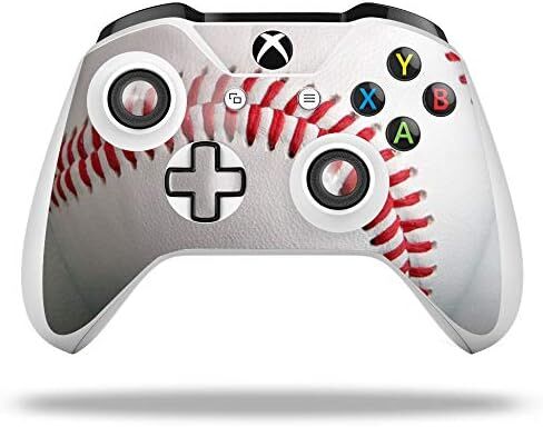 WraptorSkinz Decal Vinyl Skin Wrap compatible with XBOX One S/X Controller - Baseball (CONTROLLER NOT INCLUDED) in Saudi Arabia