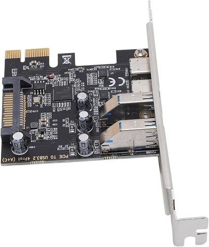 بطاقة توسيع PCIE USB 3.2 ، منفذان USB A و Type C 5GBPS نقل السرعة العالية ، والتكنولوجيا ذاتية الطاقة ، متوافقة مع WinOS ، مع شريحة منخفضة الشكل in Saudi Arabia