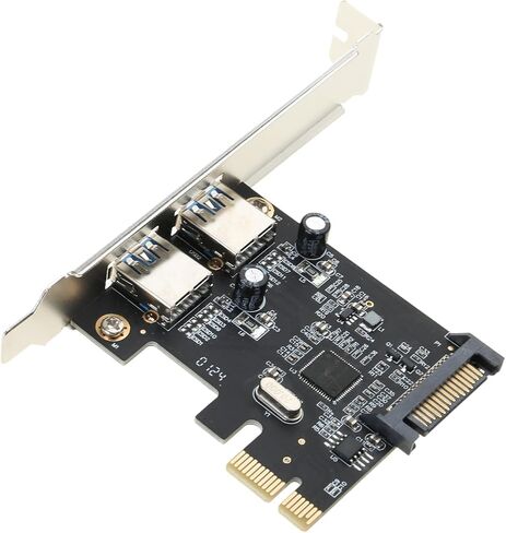2Port PCIE interfaces Adapter Card Quick 5GBPs نقل البيانات تسهيل التثبيت لكتاب سطح المكتب مناسبًا على نطاق واسع التثبيت السهل التثبيت in Kuwait