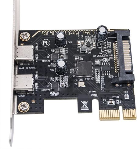 2Port PCIE interfaces Adapter Card Quick 5GBPs نقل البيانات تسهيل التثبيت لكتاب سطح المكتب مناسبًا على نطاق واسع التثبيت السهل التثبيت in Kuwait