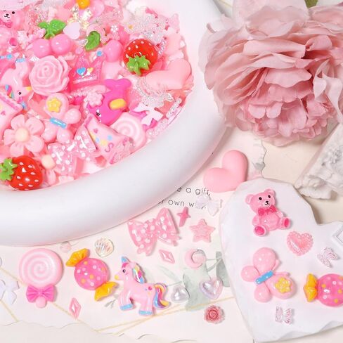 Junk Case Charms Kit, Junk Phone Case Charm, Mixed Shapes Cute Slime Charm, Junk Nail Charms in Saudi Arabia