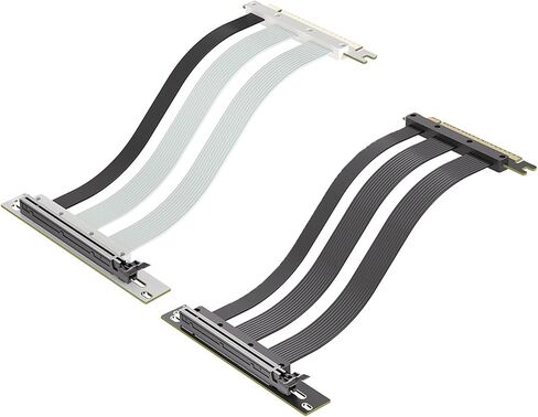 pieceIE5.0 X16 Risers Cable for Graphics, Highly Speed Flexible GPU Extender Risers Cable Extension 90Degree Angles 64GB/s in Saudi Arabia