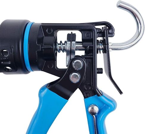 OX Tools Rodless Caulk Gun - 7:1 Thrust Ratio, Foldable Belt Clip, Patented Design, Compact for Tight Spaces, Reinforced Carriage, Glass Filled Nylon Handle, 13 1/2" Length, 10 oz Capacity in Saudi Arabia