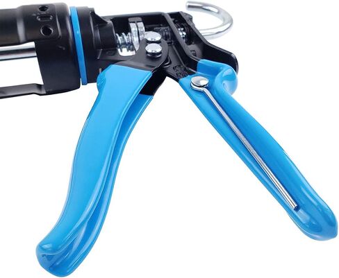 OX Tools Rodless Caulk Gun - 7:1 Thrust Ratio, Foldable Belt Clip, Patented Design, Compact for Tight Spaces, Reinforced Carriage, Glass Filled Nylon Handle, 13 1/2" Length, 10 oz Capacity in Saudi Arabia