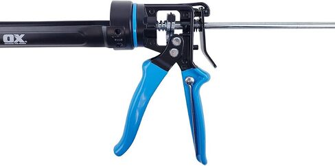 OX Tools Rodless Caulk Gun - 7:1 Thrust Ratio, Foldable Belt Clip, Patented Design, Compact for Tight Spaces, Reinforced Carriage, Glass Filled Nylon Handle, 13 1/2" Length, 10 oz Capacity in Saudi Arabia