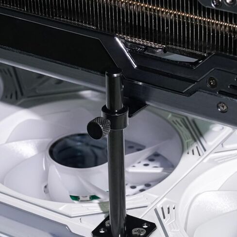 Aluminum Graphics Card Bracket Adjustable Height with Fan Mount for Stable GPU Positioning Aluminum Video Card Stand in Kuwait