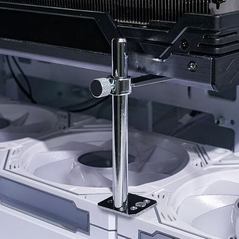 Aluminum Graphics Card Bracket Adjustable Height with Fan Mount for Stable GPU Positioning Aluminum Video Card Stand in Kuwait