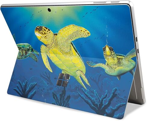 جهاز لوحي الجلد متوافق مع Microsoft Surface Pro 11 (2024) - أحلام السلاحف - قسط 3M فينيل غلاف الافتراء غلاف ملصق - يسهل تطبيقه | مصنوع في الولايات المتحدة الأمريكية من قبل Mayyskins in Saudi Arabia
