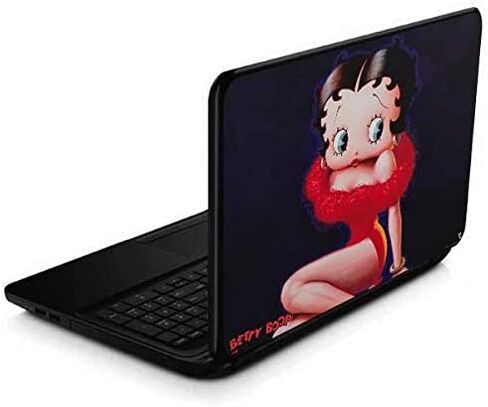 Skinit Decal Laptop Skin Compatible with 15.6 in 15-d038dx - Officially Licensed Betty Boop Betty Boop Red Dress Design in Saudi Arabia