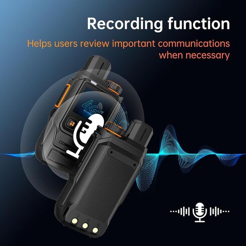 2 Units Global Walkie Talkies مجموعة غير محدودة على الصعيد الوطني PTT 4G LTE POC راديو بطارية طويلة - 5000 مللي أمبير في الساعة بطاقات SIM مع بطاقات SIM in Kuwait